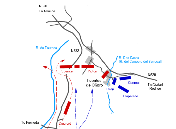 Map of Fuentes de Oñoro